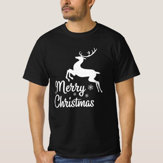 メリークリスマストナカイクリスマスファミリーマッチング Tシャツ (正面)