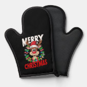 メリークリスマストナカイクリスマスホリデー 鍋つかみ (正面/裏面)