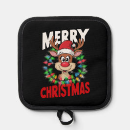 メリークリスマストナカイクリスマスホリデー 鍋敷き