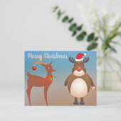 メリークリスマストナカイリストレット財布 ポストカード (スタンド正面)