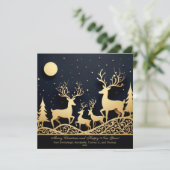 メリークリスマストナカイ家族の写真 シーズンカード (スタンド正面)