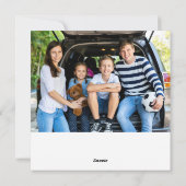 メリークリスマストナカイ家族の写真 シーズンカード (裏面)