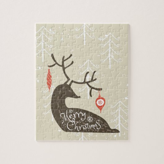 メリークリスマストナカイ居心地 ジグソーパズル (縦)