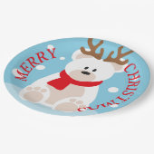 メリークリスマストナカイ紙プレート ペーパープレート (アングル)