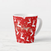 メリークリスマストナカイ赤 カフェラテマグ (右アングル)