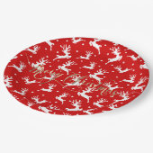 メリークリスマストナカイ赤 ペーパープレート (アングル)