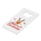 メリークリスマストナカイ クレジットカード栓抜き (正面アングル)