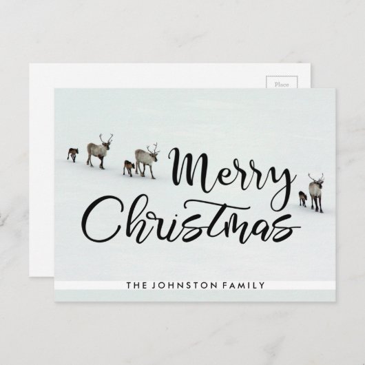 メリークリスマストナカイ シーズンポストカード (正面/裏面)