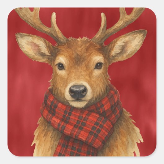 メリークリスマストナカイ スクエアシール (正面)