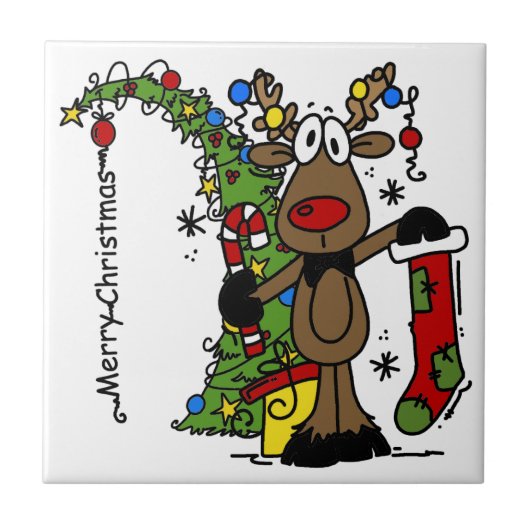 メリークリスマストナカイ タイル (正面)