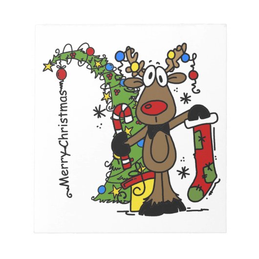 メリークリスマストナカイ ノートパッド (正面)