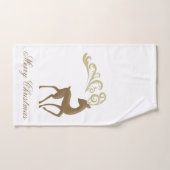 メリークリスマストナカイ バスタオルセット (ハンドタオル)