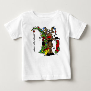 メリークリスマストナカイ ベビーTシャツ