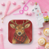 メリークリスマストナカイ ペーパープレート (パーティー)