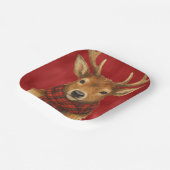 メリークリスマストナカイ ペーパープレート (傾斜あり)