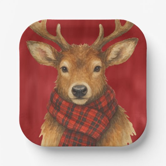 メリークリスマストナカイ ペーパープレート (正面)