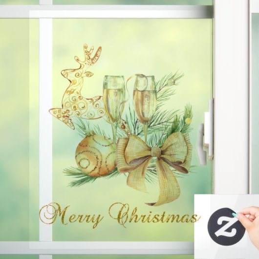メリークリスマストナカイ,ボール,ワイングラス ウィンドウサイン (ホーム)