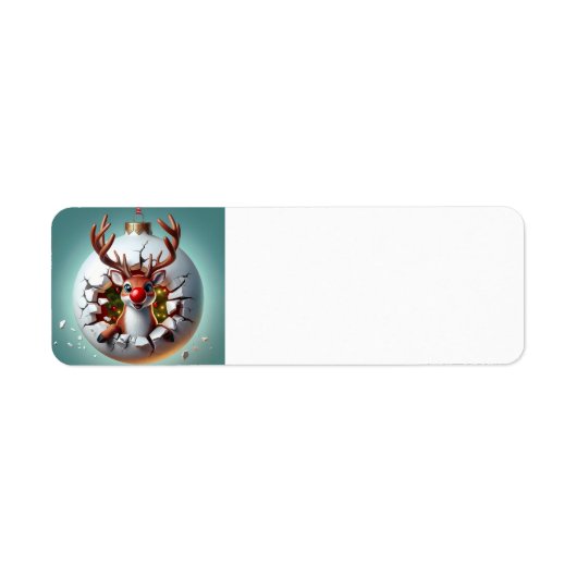 メリークリスマストナカイ ラベル (正面)