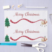 メリークリスマストナカイ 薄葉紙 (クラフト)