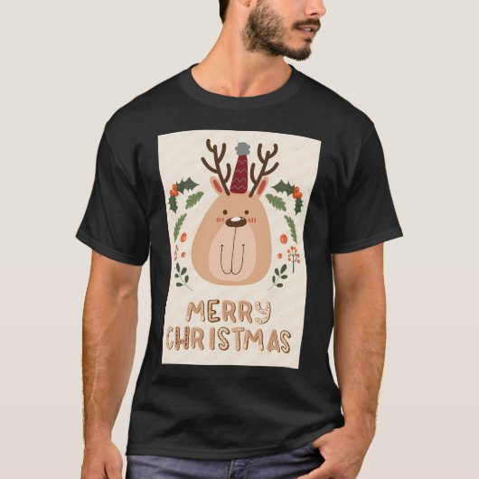 メリークリスマストナカイ Tシャツ (正面)