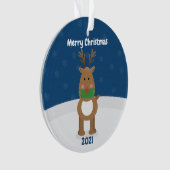 メリークリスマストナカイinコビデ顔マスクカスタム オーナメント (正面)