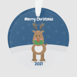 メリークリスマストナカイinコビデ顔マスクカスタム オーナメント