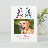 メリークリスマストナディアアントラーフォトペットホリデー シーズンカード (スタンド正面)