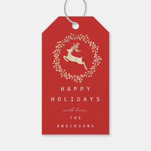 メリークリスマストナディアシャンパイニュ金ゴールドレッド ギフトタグ