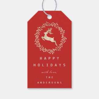 メリークリスマストナディアシャンパイニュ金ゴールドレッド ギフトタグ