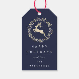 メリークリスマストナディアシャンパイニュ金ゴールド海軍 ギフトタグ