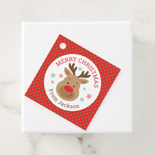 メリークリスマストナディアスススクエアギフトラベル 子供へ フェイバータグ (インサイチュ)