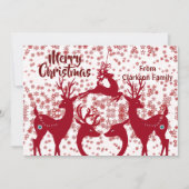 メリークリスマストナディアスノーフレークファミリーカスタム シーズンカード (正面)