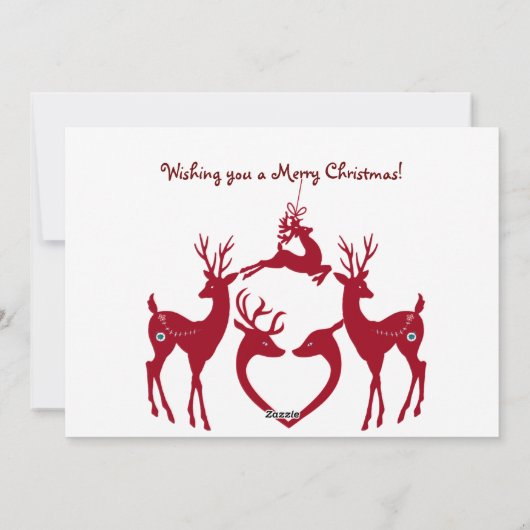 メリークリスマストナディアスノーフレークファミリーカスタム シーズンカード (裏面)