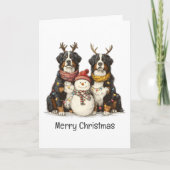 メリークリスマストナディアベルネーズマウンテンドッグ シーズンカード (正面)