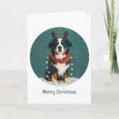 メリークリスマストナディアベルネーズマウンテンドッグ シーズンカード (正面)