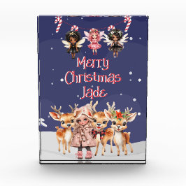 メリークリスマストナディアペパーミント妖精と名前 フォトブロック