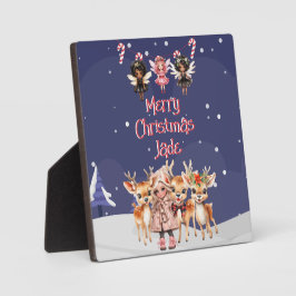 メリークリスマストナディアペパーミント妖精と名前 フォトプラーク