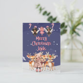 メリークリスマストナディアペパーミント妖精と名前 ポストカード (スタンド正面)