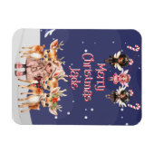 メリークリスマストナディアペパーミント妖精と名前 マグネット (横)