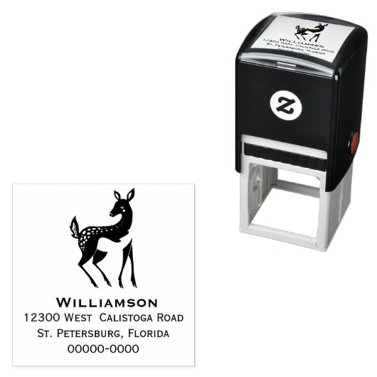 メリークリスマストナディアモノグラム差出人住所 セルフインキングスタンプ (インサイチュ)