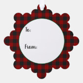 メリークリスマストラックと木 オーナメントカード (裏面)