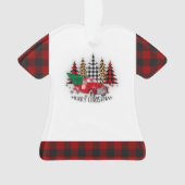 メリークリスマストラックと木 オーナメント (正面)