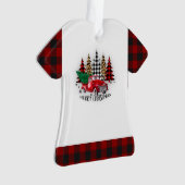 メリークリスマストラックと木 オーナメント (正面)