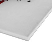 メリークリスマストラックと木 カッティングボード (角)