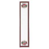 メリークリスマストラックと木 ショートテーブルランナー (正面)