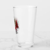 メリークリスマストラックと木 タンブラーグラス (左)