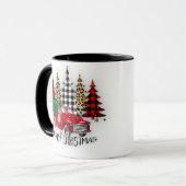 メリークリスマストラックと木 マグカップ (正面左)