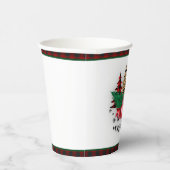 メリークリスマストラックと木 紙コップ (右)