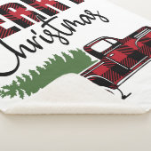 メリークリスマストラック シェルパブランケット (3/4)