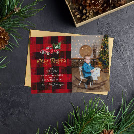 メリークリスマストラック&バッファローチェック写真V